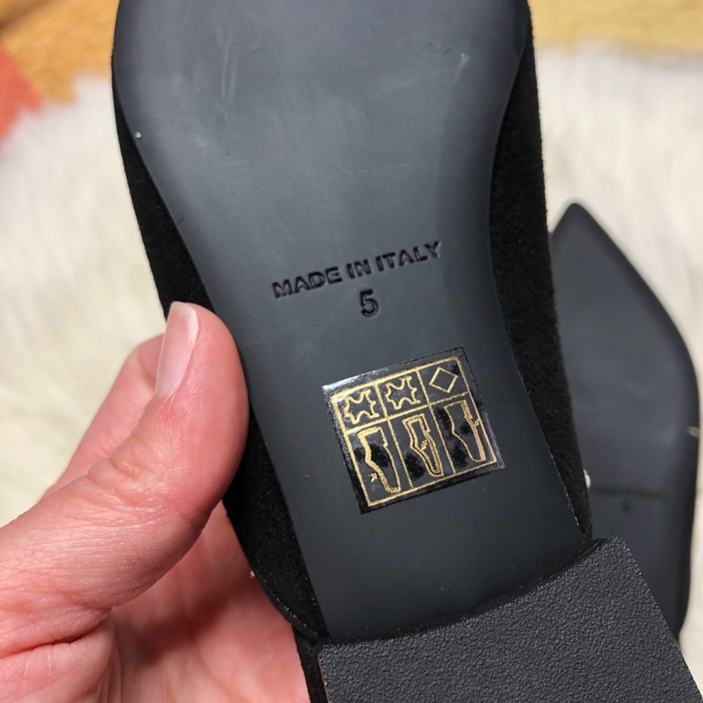 Everlane | NEW Editor Slingback Black Suede 5 - Picture 5 of 11